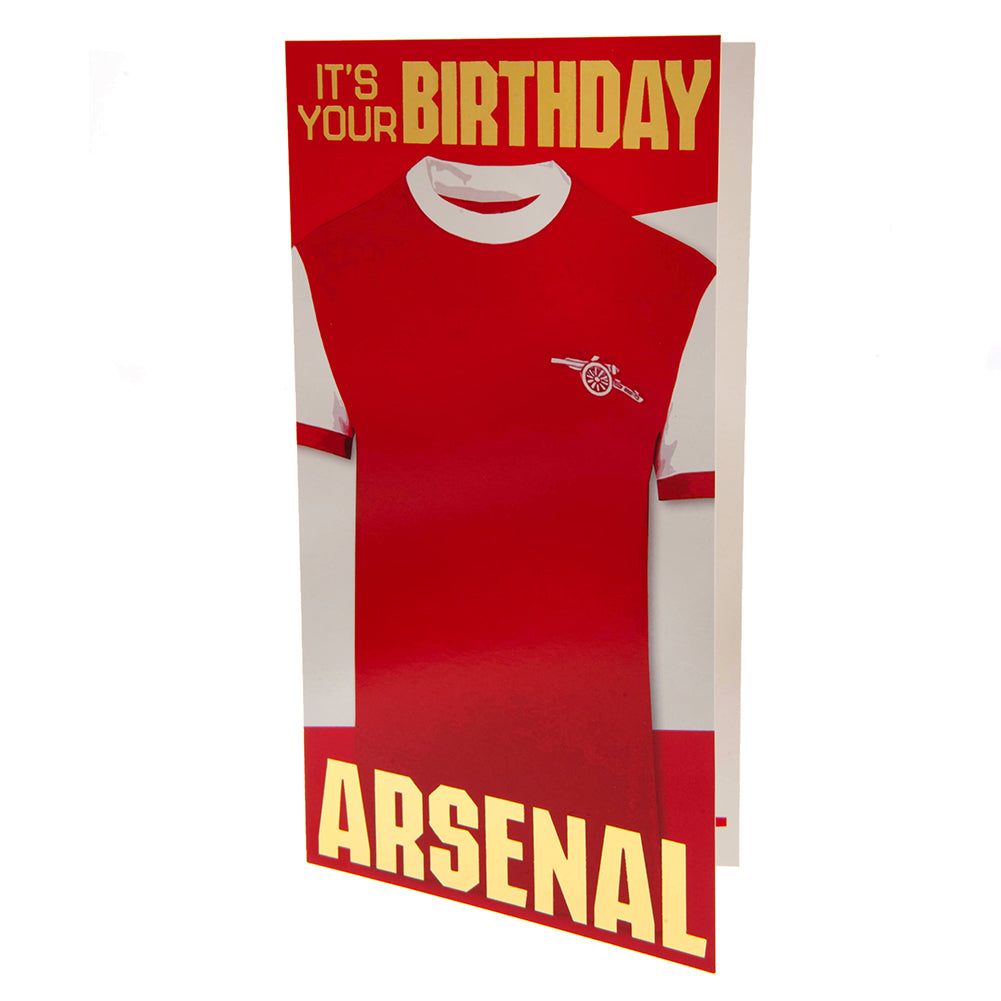 Arsenal FC Retro Shirt Birthday Card LKT Sport Football>Premier League>Arsenal FC Greeting Cards