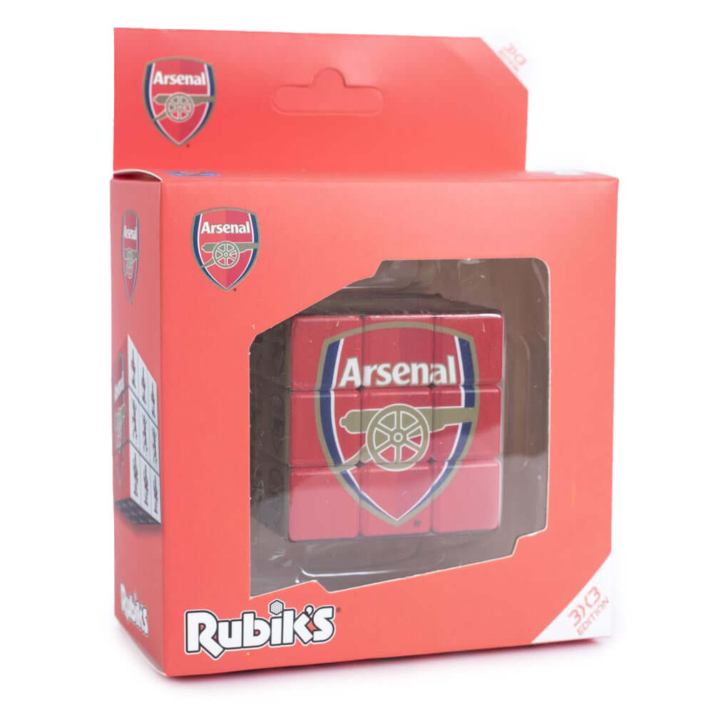 Arsenal FC Rubik’s Cube LKT Sport 3x3 cube puzzle featuring multiple Arsenal imagesHours of play with this original Rubik's CubeSuitable for ages 3+Official licensed productApprox 6cm x 6cm x 6cm Mechanical Puzzles