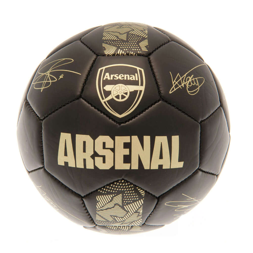 Arsenal FC Sig Gold Phantom Skill Ball LKT Sport Matte black phantom design PVC football32 panel ball with gold design detail, club crest and official player signature printsSkill practice ball suitable for all agesOfficial licensed productSize 1 football Hauptbild