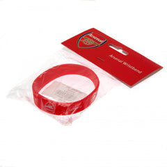 Arsenal FC Silicone Wristband LKT Sport Vibrant red silicone rubber wristbandFeatures Gunners text and Arsenal crest designOne size fits allOfficial licensed productFlexi silicone, one size fits allApprox 7cm in diameter Wristbands