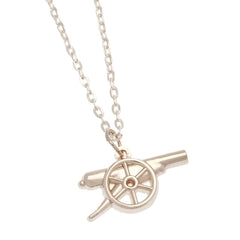 Arsenal FC Silver Plated Boxed Pendant GN LKT Sport Silver plated pendant and necklaceFeaturing an Arsenal cannon pendant on a chain necklaceWith a lobster claspOfficial licensed productNecklace approx 50cm (20 inches)Pendant approx 30mm x 12mm Pendants