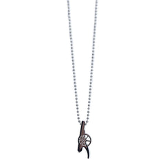 Arsenal FC Stainless Steel Cannon Pendant & Chain LKT Sport Stainless steel shaped pendant with ball chainChrome finish Arsenal Cannon with engraved detailOfficial licensed productChain approx 50cm (19in)Pendant approx 30mm x 10mm Pendants