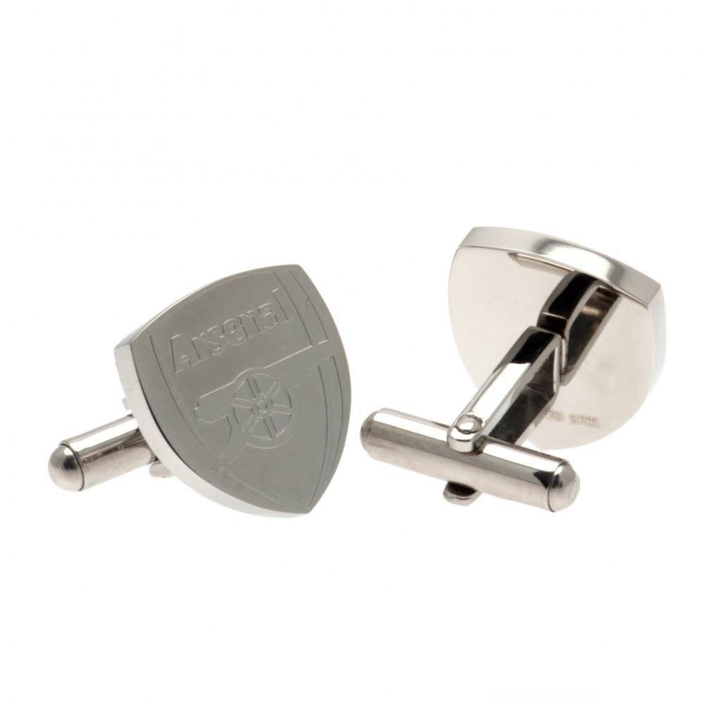Arsenal FC Stainless Steel Formed Cufflinks LKT Sport Football>Premier League>Arsenal FC Cufflinks