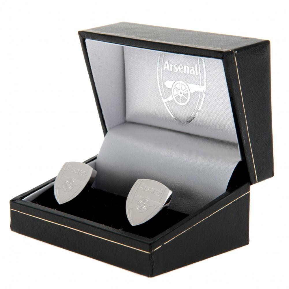 Arsenal FC Stainless Steel Formed Cufflinks LKT Sport Football>Premier League>Arsenal FC Cufflinks