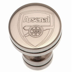 Arsenal FC Stainless Steel Stud Earring LKT Sport Stud earring with a detailed laser printFeatures the Arsenal crest on a screw back fixingMade from durable stainless steelOfficial licensed productApprox 10mm x 10mm Earrings