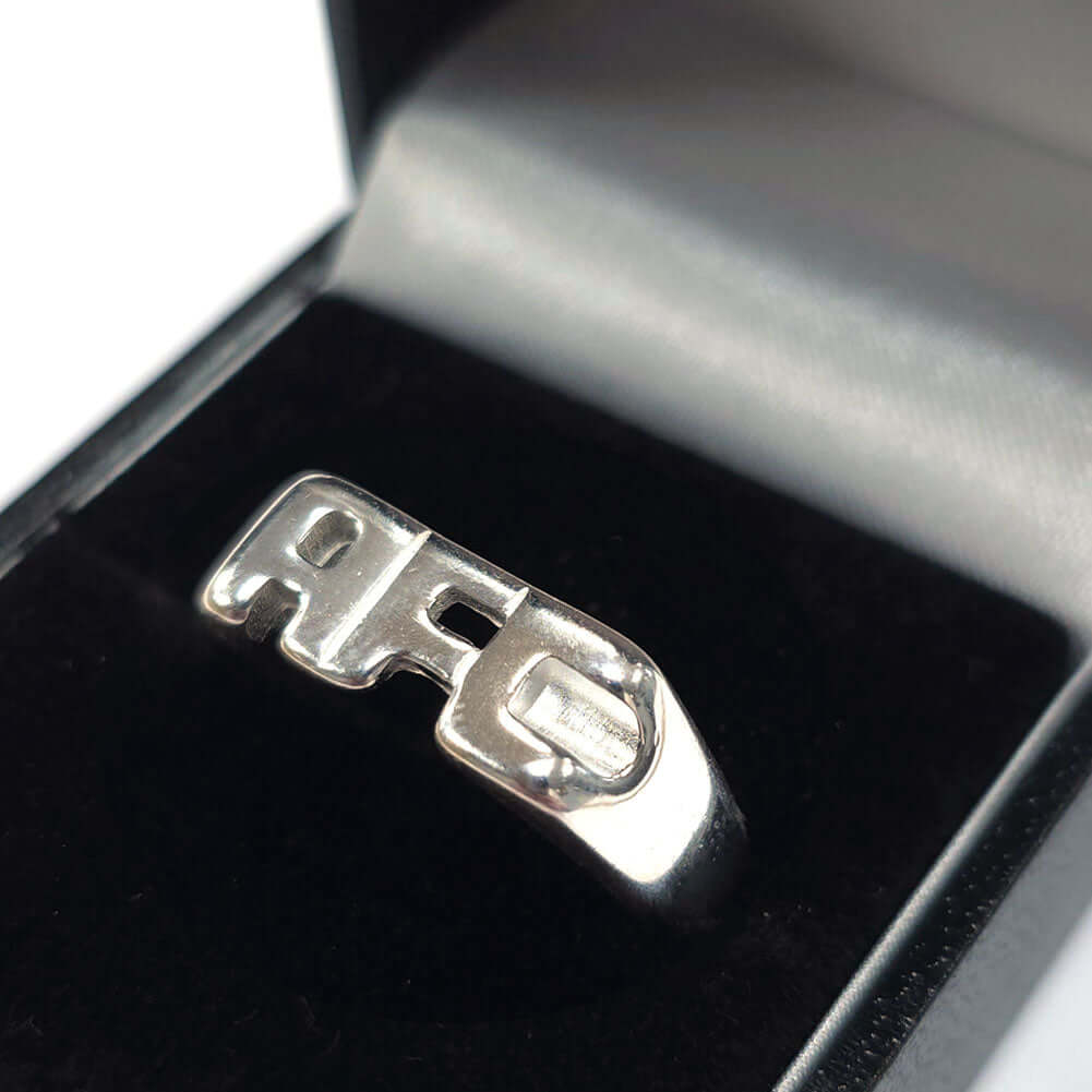 Arsenal FC Sterling Silver AFC Ring - Q LKT Sport Football>Premier League>Arsenal FC Rings