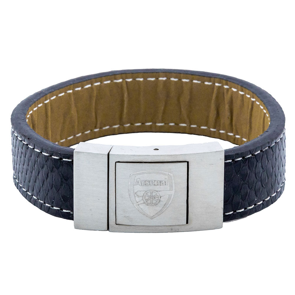 Arsenal FC Stitched Leather Bracelet LKT Sport Football>Premier League>Arsenal FC