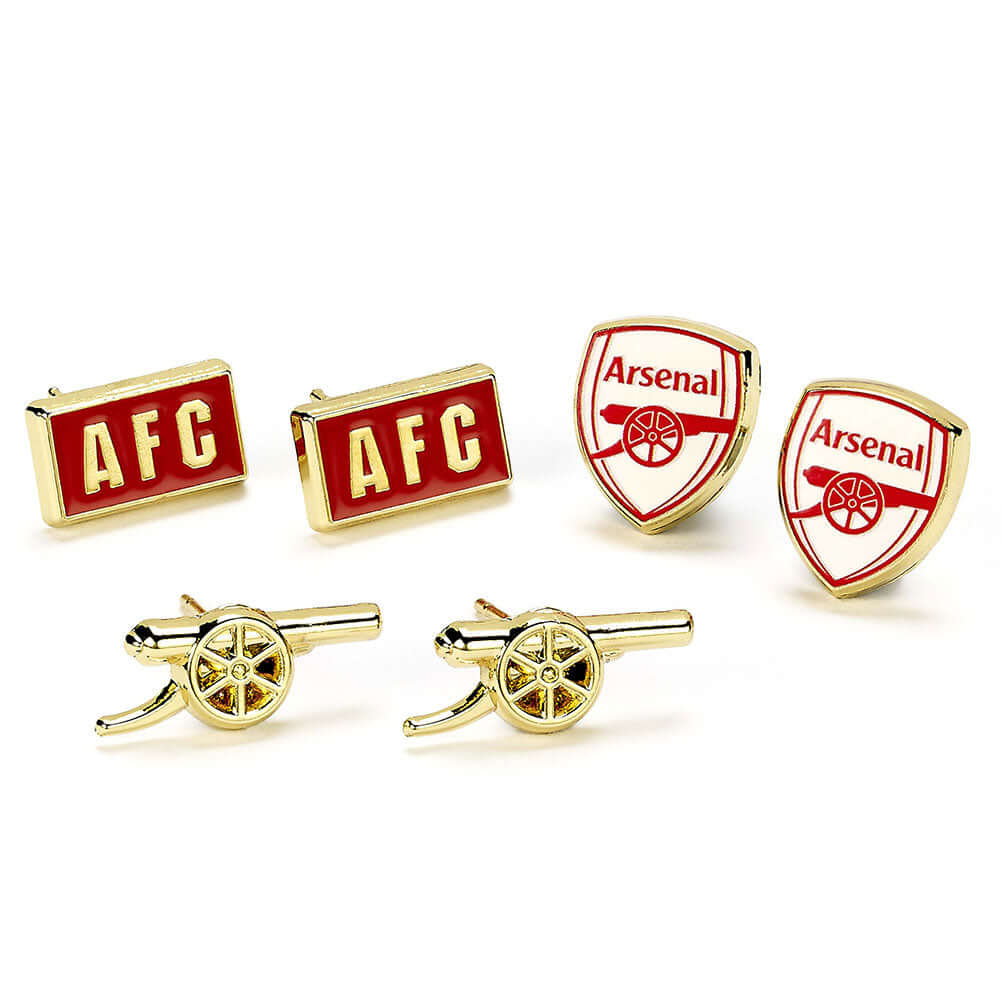 Arsenal FC Stud Earring Set LKT Sport Football>Premier League>Arsenal FC Earrings