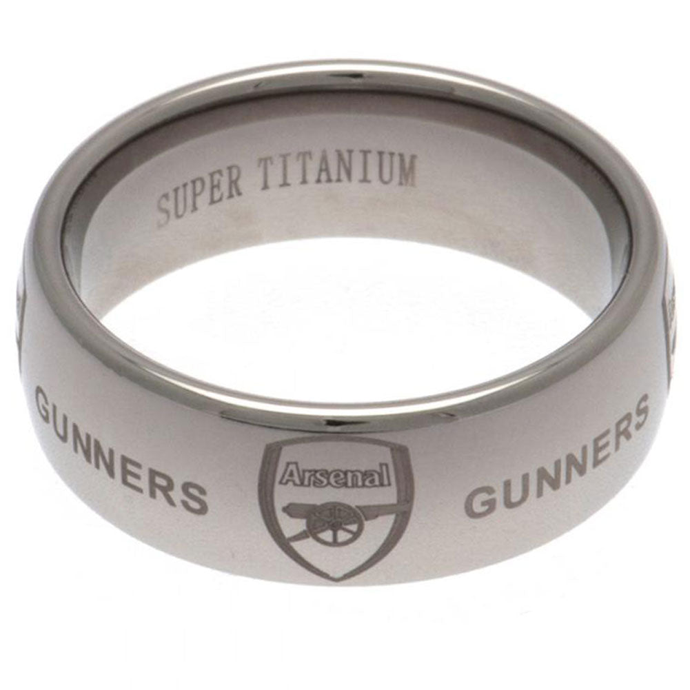 Arsenal FC Super Titanium Ring Large LKT Sport Football>Premier League>Arsenal FC Rings