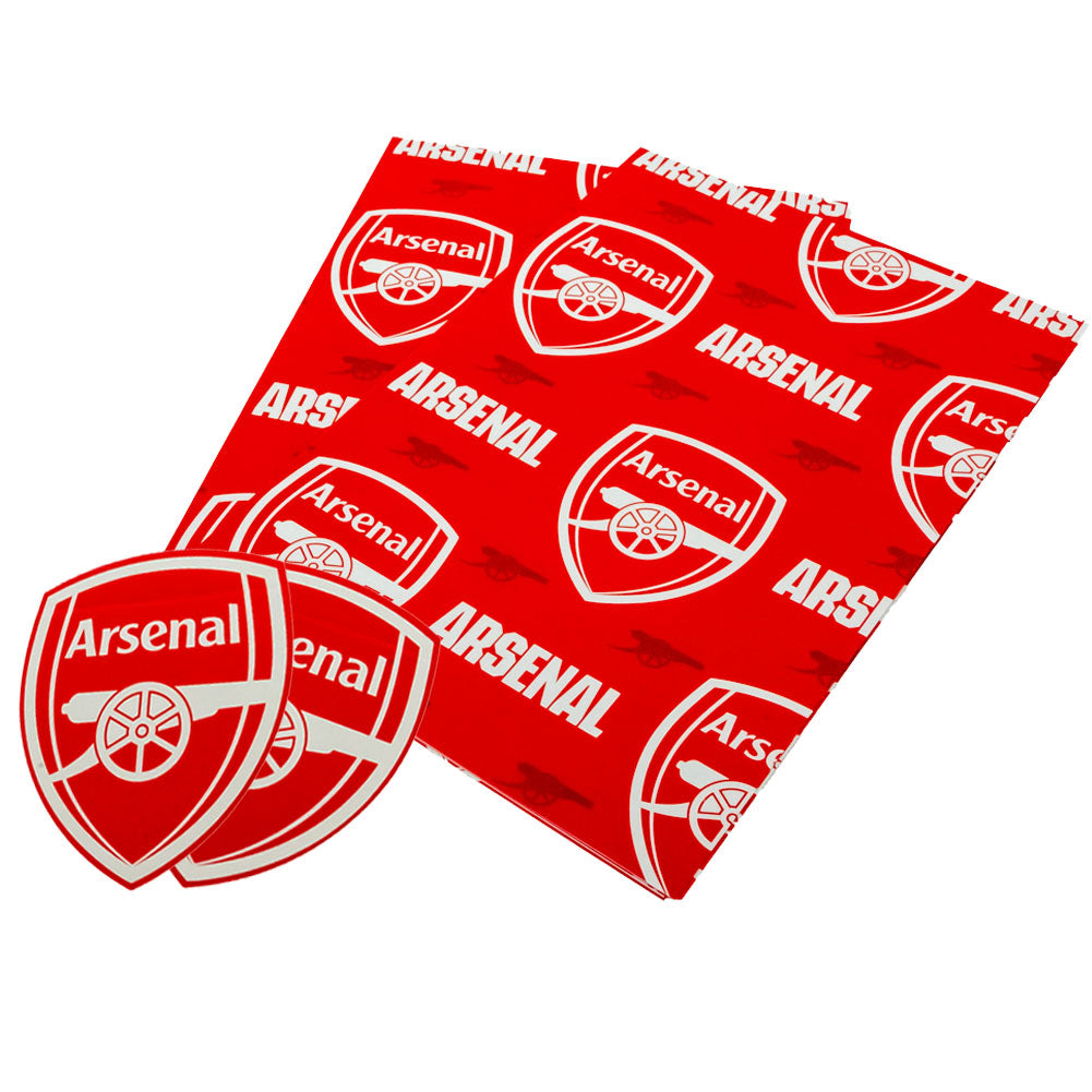 Arsenal FC Text Gift Wrap LKT Sport Football>Premier League>Arsenal FC Wrapping Paper