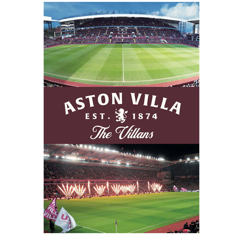 Aston Villa FC 3D Lenticular Birthday Card LKT Sport Football>Premier League>Aston Villa FC Greeting Cards