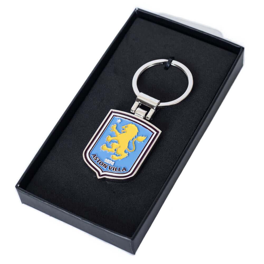Aston Villa FC Boxed Crest Keyring LKT Sport Football>Premier League>Aston Villa FC Keychains