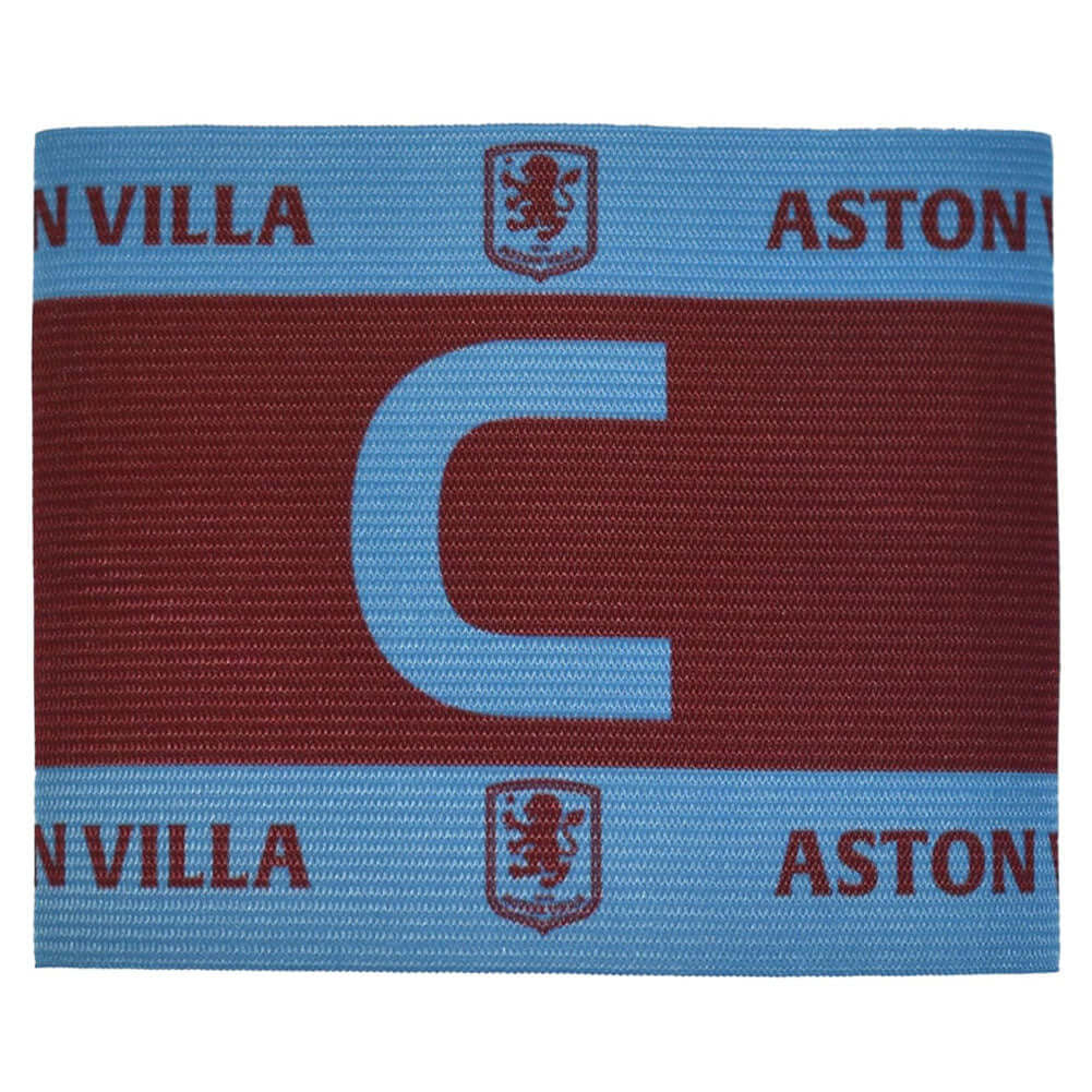 Aston Villa FC Captains Armband LKT Sport Featuring club crest in team coloursElasticated, one size fits allOfficial licensed productApprox 9cm wide Captains Armbands