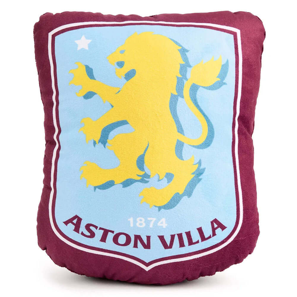 Aston Villa FC Crest Cushion LKT Sport Bright colourful Villa crest cushion100% PolyesterOfficial licensed productApprox 26cm x 11cm x 22cm Throw Pillows