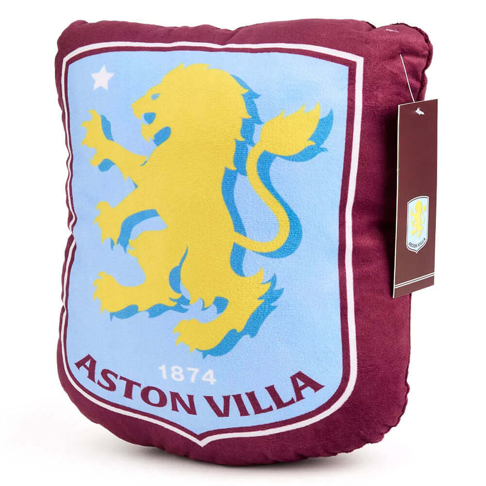 Aston Villa FC Crest Cushion LKT Sport Bright colourful Villa crest cushion100% PolyesterOfficial licensed productApprox 26cm x 11cm x 22cm Throw Pillows