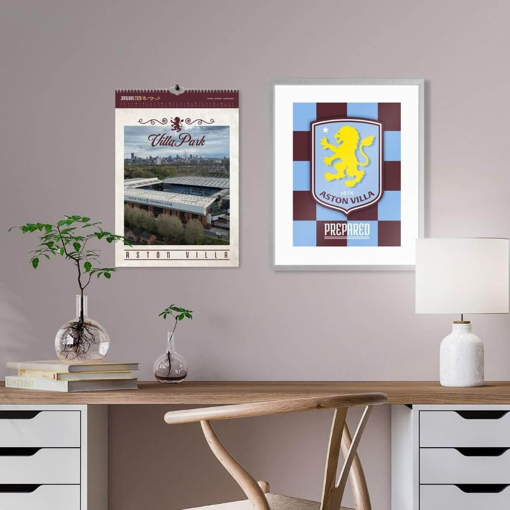 Aston Villa FC Deluxe Calendar 2026 LKT Sport Football>Premier League>Aston Villa FC Wall Calendars