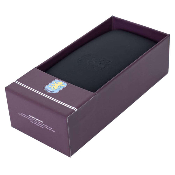 Aston Villa FC Glasses Case LKT Sport Black debossed glasses caseSuitable for glasses and sunglassesAlso includes a lense cloth with the club crestOfficial licensed productApprox 16cm x 6.5cm Eyewear Cases