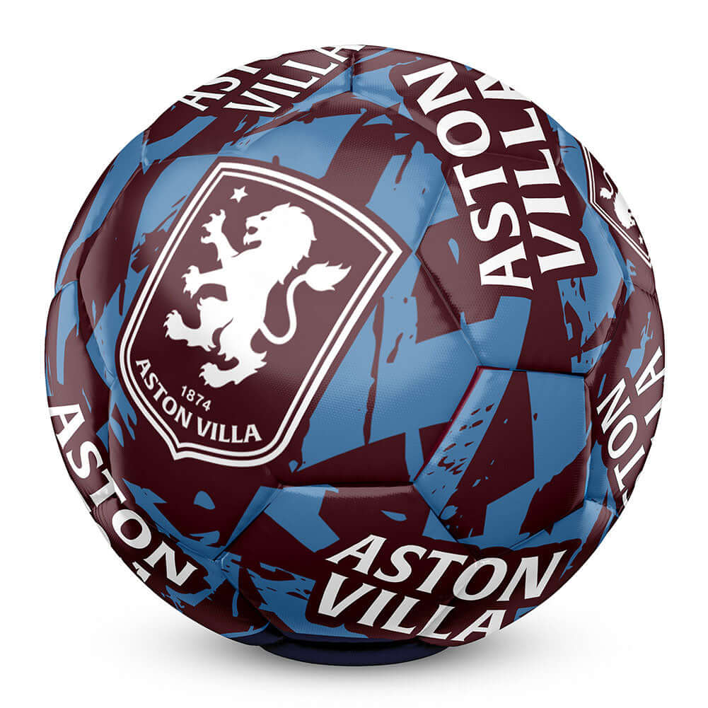 Aston Villa FC Graffiti Football LKT Sport Claret and blue 26 panel everyday PVC FootballFeatures a full colour Villa crest on a graffiti design ballSuitable for 14 yrs and olderOfficial licensed productSize 5 footballApprox 69cm in circumference Soccer B