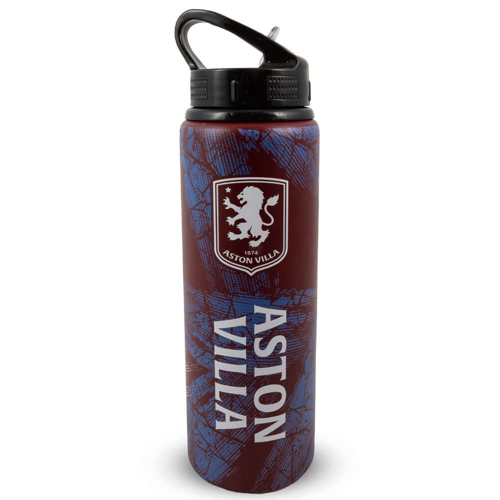Aston Villa FC HD Printed Aluminium Drinks Bottle LKT Sport Vibrant HD printed aluminium drinks bottleFeaturing the Villa crest and text printed in whiteCanteen quench cap with a closable drinking spoutOfficial licensed productApprox 750ml (25oz)Approx 26