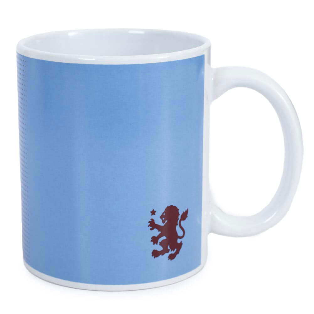 Aston Villa FC Halftone Mug LKT Sport Ceramic everyday coffee mugHalftone design featuing a full colour Villa crestGlazed kiln fired finish with white handleOfficial licensed productApprox 315ml (11oz)Approx 9cm tall, 8cm in diameter Mugs