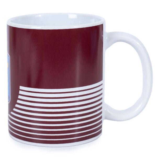 Aston Villa FC Linea Mug LKT Sport Ceramic everyday coffee mugLinea design featuring a full colour Villa club crestGlazed kiln fired finish with white handleOfficial licensed productApprox 315ml (11oz)Approx 9cm tall, 8cm in diameter Mugs