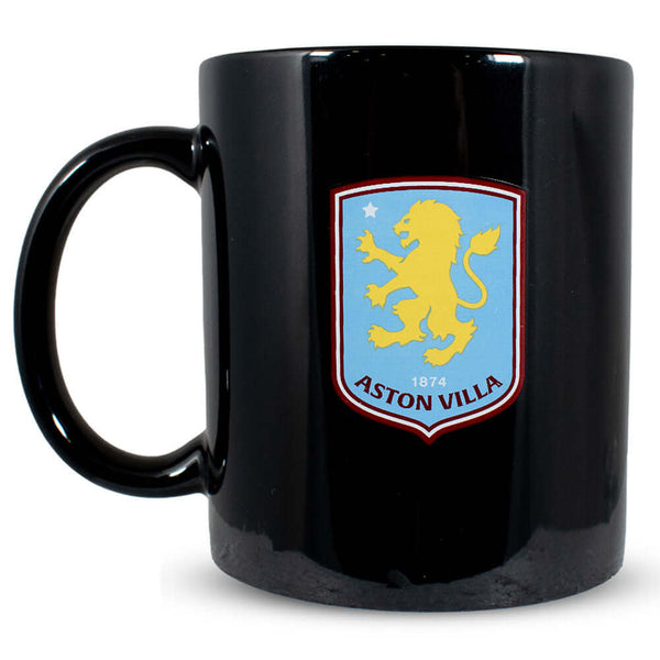 Aston Villa FC Lion Mug LKT Sport Ceramic everyday coffee mugLion design featuring a full colour Villa crestGlazed kiln fired finish with a black handleOfficial licensed productApprox 315ml (11oz)Approx 9cm tall, 8cm in diameter Mugs
