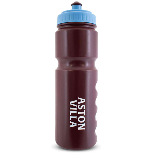 Aston Villa FC Plastic Drinks Bottle LKT Sport Easy grip lightweight drinks bottleClaret stripe design bottle with a white Villa crestFeatures 'Up The Villa' textWith a screw top lid and push-pull drinking spoutOfficial licensed productApprox 750ml (25oz)