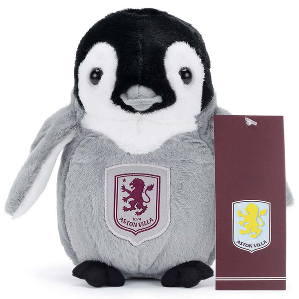 Aston Villa FC Plush Penguin LKT Sport Freestanding soft to touch, cuddly penguinFeaturing a Villa crest on the front100% polyesterOfficial licensed productApprox 20cm tall Stuffed Animals