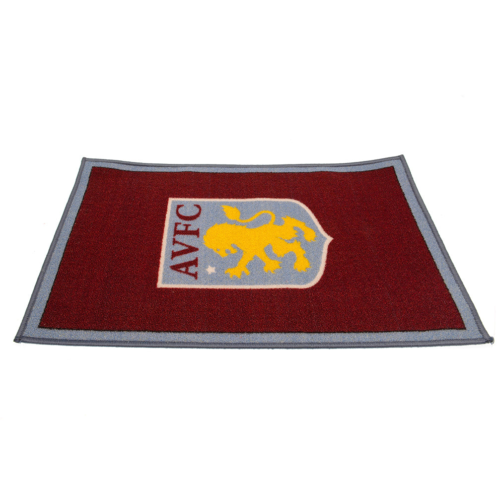Aston Villa FC Rug LKT Sport Bright colourful bedroom rug featuring a large central club crestMade from 100% polyamide with a non-slip backingMachine washableOfficial licensed productApprox 80cm x 50cm Rugs