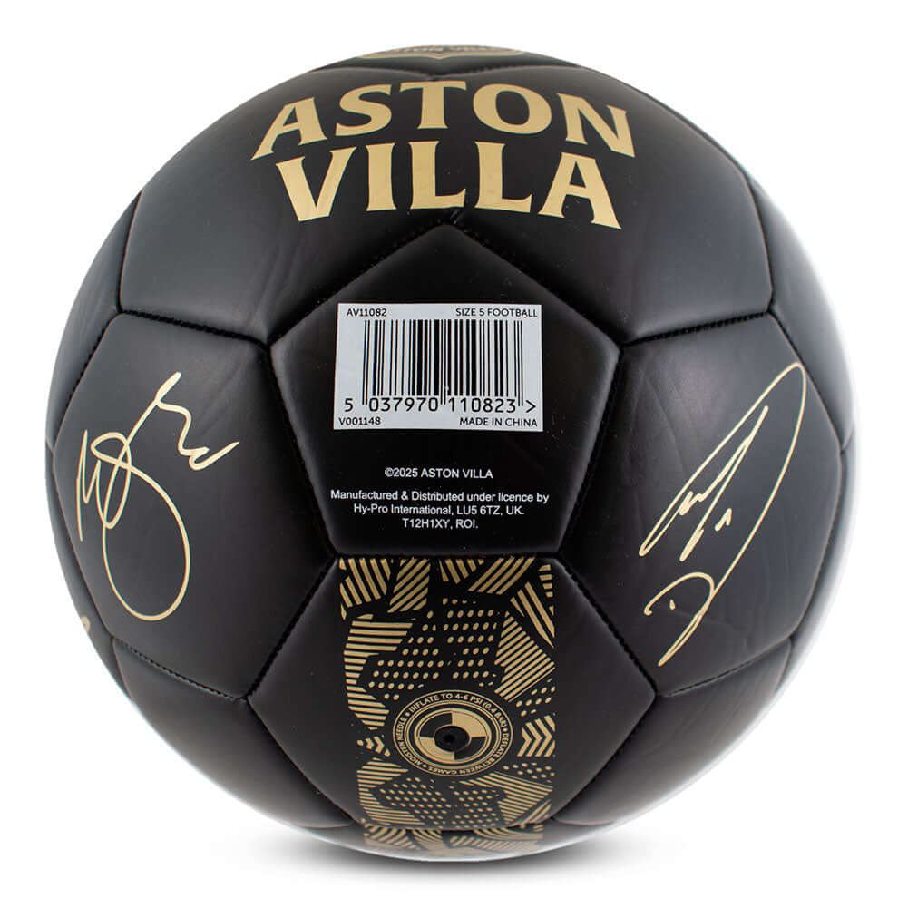 Aston Villa FC Sig Gold Phantom Football LKT Sport Football>Premier League>Aston Villa FC Soccer Balls