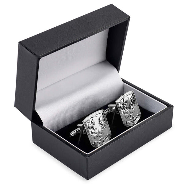 Aston Villa FC Silver Plated Formed Cufflinks LKT Sport Silver plated crest shaped cufflinks in a chrome finishFeaturing a highly detailed formed Villa crestOn a bullet back fixingOfficial licensed productApprox 20mm x 18mm Cufflinks