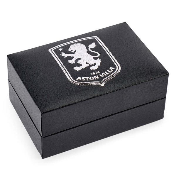 Aston Villa FC Silver Plated Formed Cufflinks LKT Sport Silver plated crest shaped cufflinks in a chrome finishFeaturing a highly detailed formed Villa crestOn a bullet back fixingOfficial licensed productApprox 20mm x 18mm Cufflinks