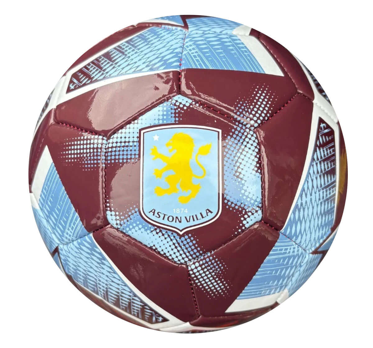 Aston Villa FC Spiral Size 3 Football LKT Sport Football>Premier League>Aston Villa FC Soccer Balls