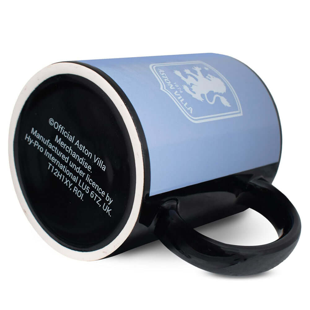 Aston Villa FC Stadium Mug LKT Sport Ceramic everyday coffee mugStadium design featuring a white Villa crestGlazed kiln fired finish with a black handleOfficial licensed productApprox 315ml (11oz)Approx 9cm tall, 8cm in diameter Mugs