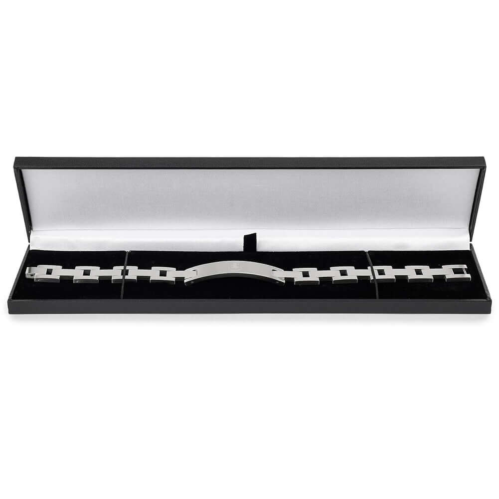 Aston Villa FC Stainless Steel Bracelet LKT Sport Classic design stainless steel link braceletFeaturing a club crest engraved plateOfficial licensed productApprox 22cm x 1cm Bracelets