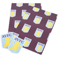 Aston Villa FC Text Gift Wrap LKT Sport Football>Premier League>Aston Villa FC Gift Wrapping