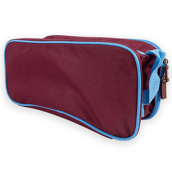 Aston Villa FC Up The Villa Boot Bag LKT Sport Up The Villa design boot bag featuring the Villa club crestLarge double zipped opening for easy accessRubber zip pulls featuring raised Celtic FC detailWipe clean polyesterOfficial licensed productApprox 31cm