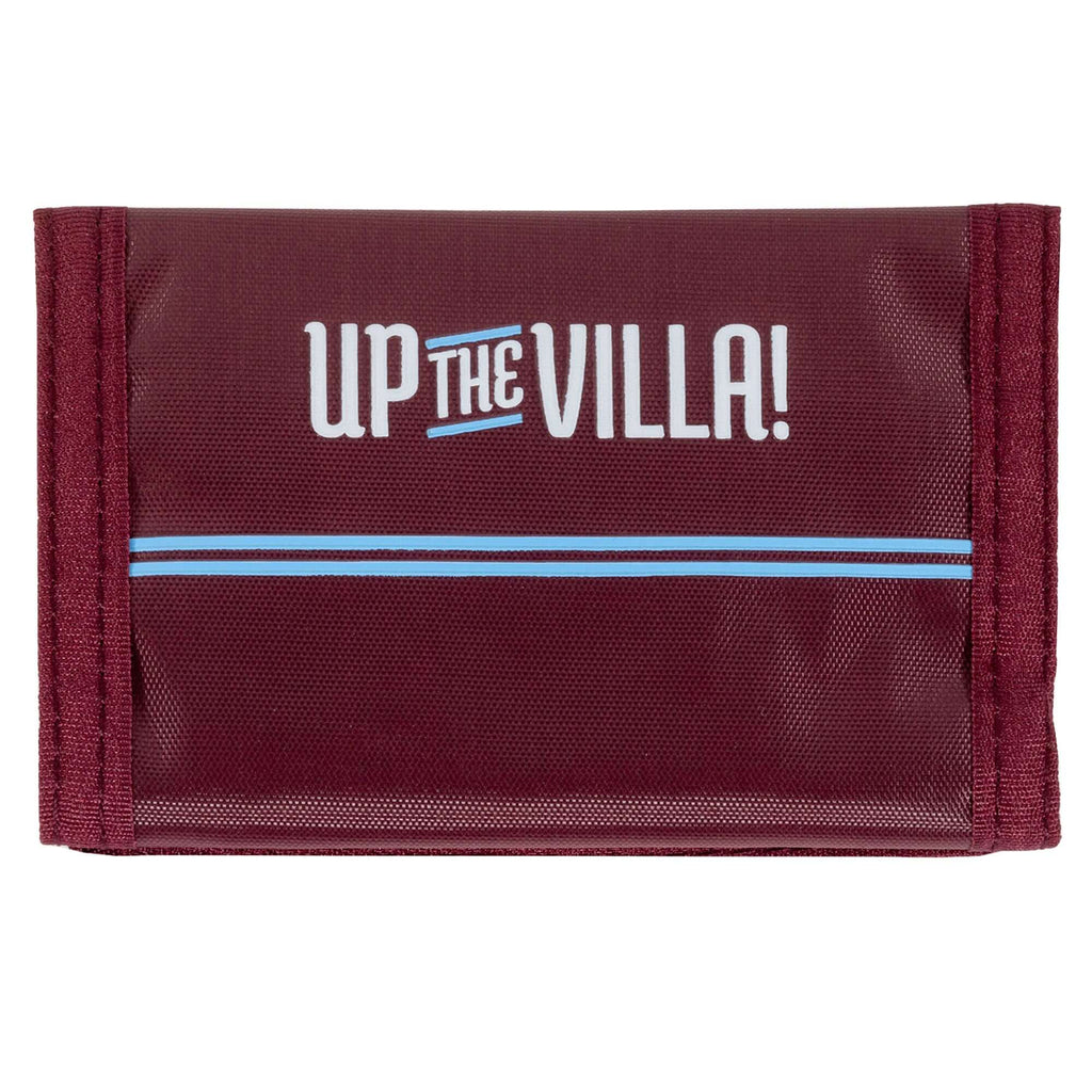 Aston Villa FC Up The Villa Wallet LKT Sport Up The Villa design wallet featuring the Villa club crestInternal zipped pocket and 7 additional separate compartmentsWipe clean polyesterOfficial licensed productApprox 12cm x 8cm closed Wallets