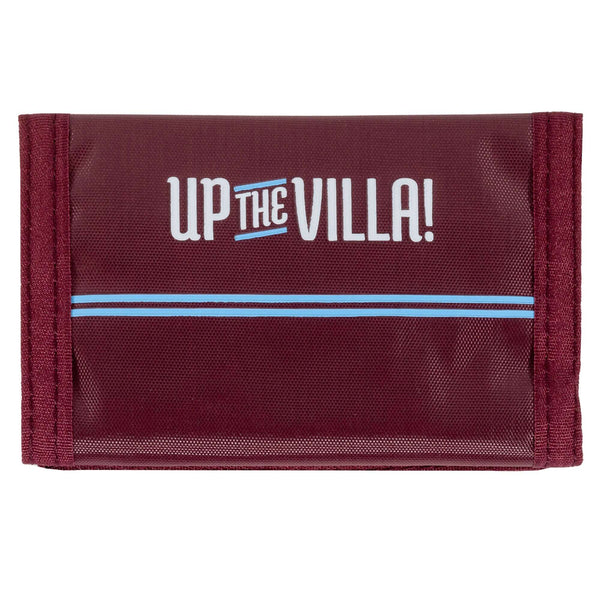 Aston Villa FC Up The Villa Wallet LKT Sport Up The Villa design wallet featuring the Villa club crestInternal zipped pocket and 7 additional separate compartmentsWipe clean polyesterOfficial licensed productApprox 12cm x 8cm closed Wallets