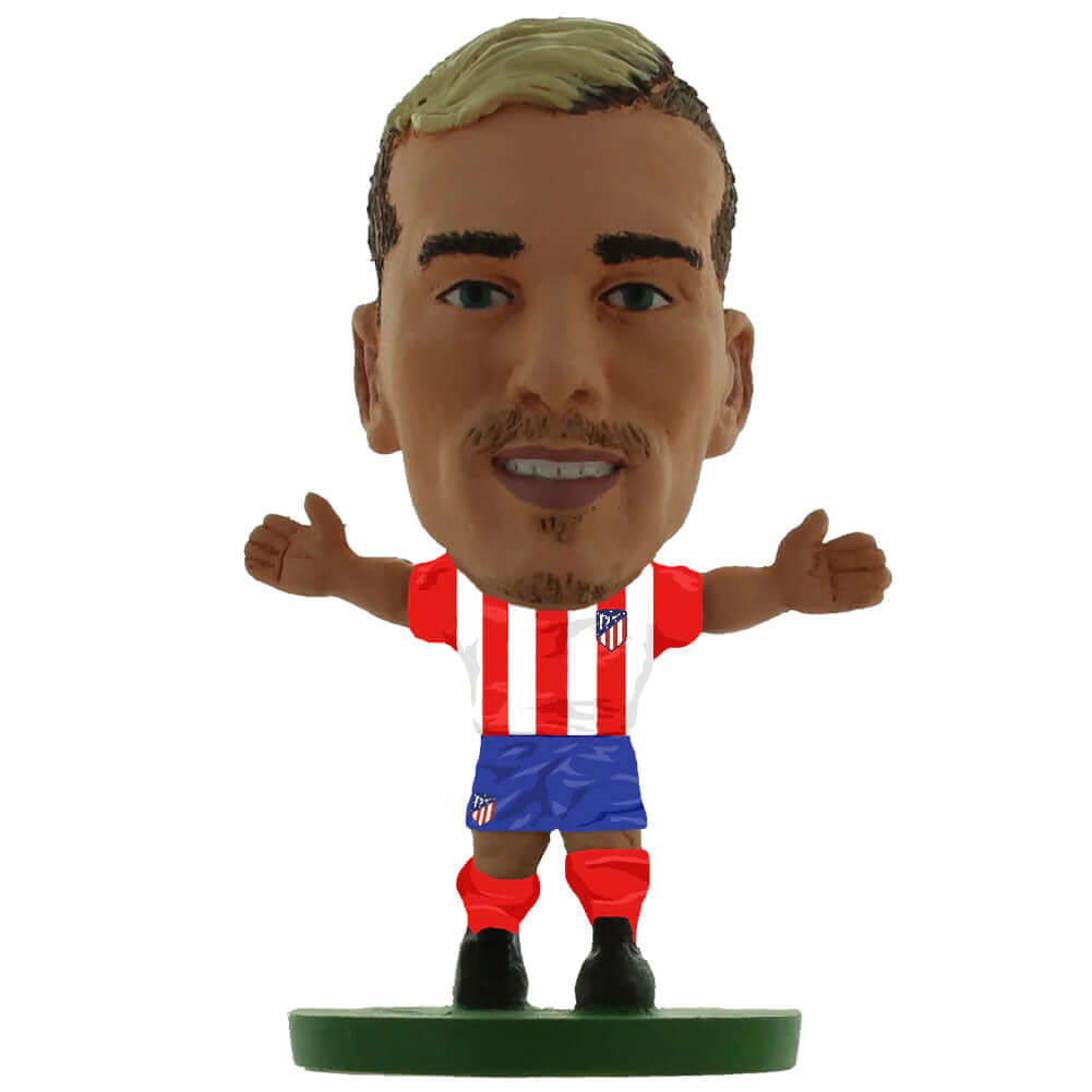 Atletico Madrid FC SoccerStarz Griezmann LKT Sport Antoine Griezmann Soccerstarz collectable figureFeatures classic Atletico Madrid home kitStands 5cm tall on a green baseOfficial licensed productApprox 5cm x 2.5cm x 2.5cm Action Figures
