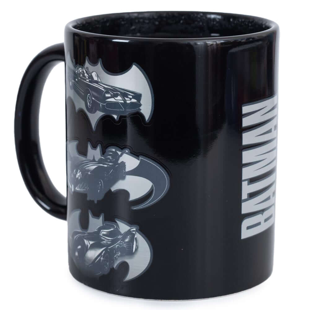 Batman Heat Changing Mug LKT Sport Ceramic everyday coffee mug with a heat sensitive designDesign changes as the contents heat and coolBlack mug featuring the Batman logos, which transfers to images of the Batmobile when hotHand wash onlyOfficial licensed