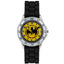 Batman Junior Time Teacher Watch LKT Sport Junior analogue watch with easy read numbers and time teacher handsFeaturing a Batman dial in metal casingSilicone strap with traditional buckle fasteningManufacturer's 1 year guaranteeOfficial licensed productSu