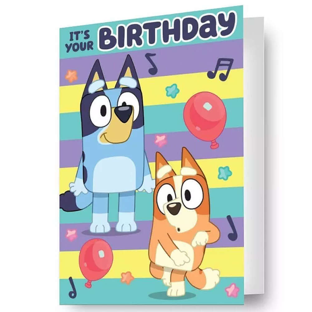 Bluey 3D Lenticular Birthday Card LKT Sport Entertainment>TV Series>Bluey Greeting Cards