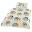 Bluey Frames Junior Duvet Set LKT Sport Bed linen set to fit junior, toddler and cot bedsVibrant quilt cover featuring Bluey and BingoReverse features a multi character designCream Pillowcase featuring Bluey and Bingo100% cotton, machine washableOfficial