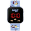 Bluey Junior LED Watch LKT Sport Junior LED digital watchEasy to read display featuring BlueyPrinted silicone strap with traditional buckle fasteningManufacturer's 1 year guaranteeOfficial licensed productSuitable for ages 6+Dial size 35mm Watches