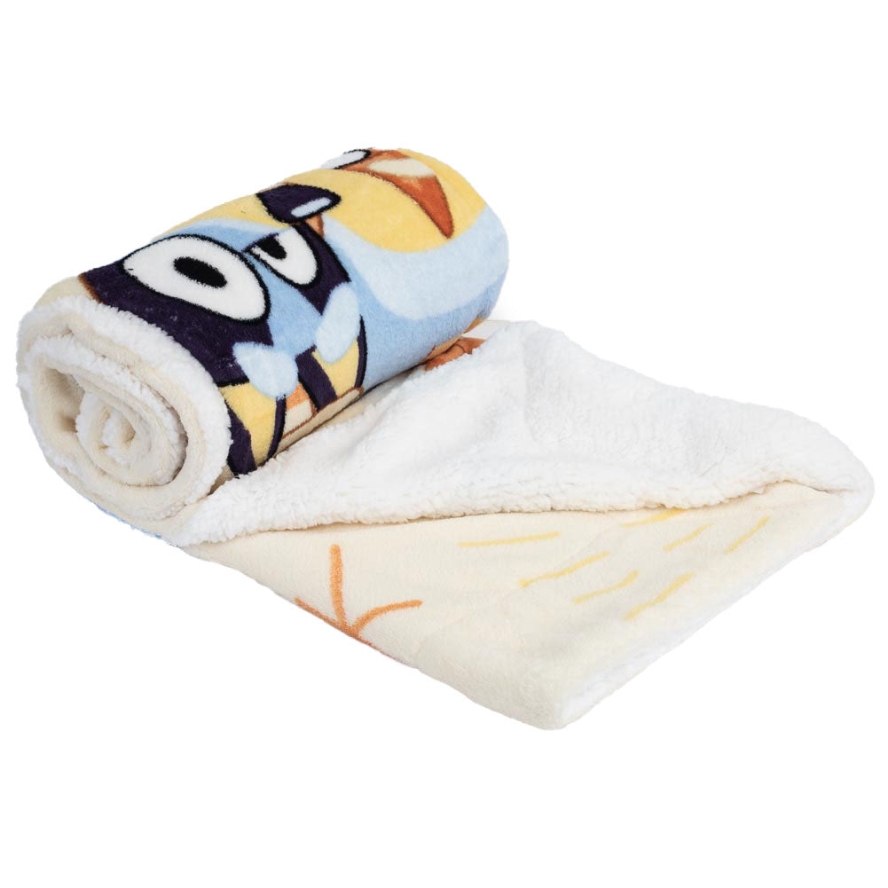 Bluey Sherpa Fleece Blanket LKT Sport Entertainment>TV Series>Bluey Throw Blankets