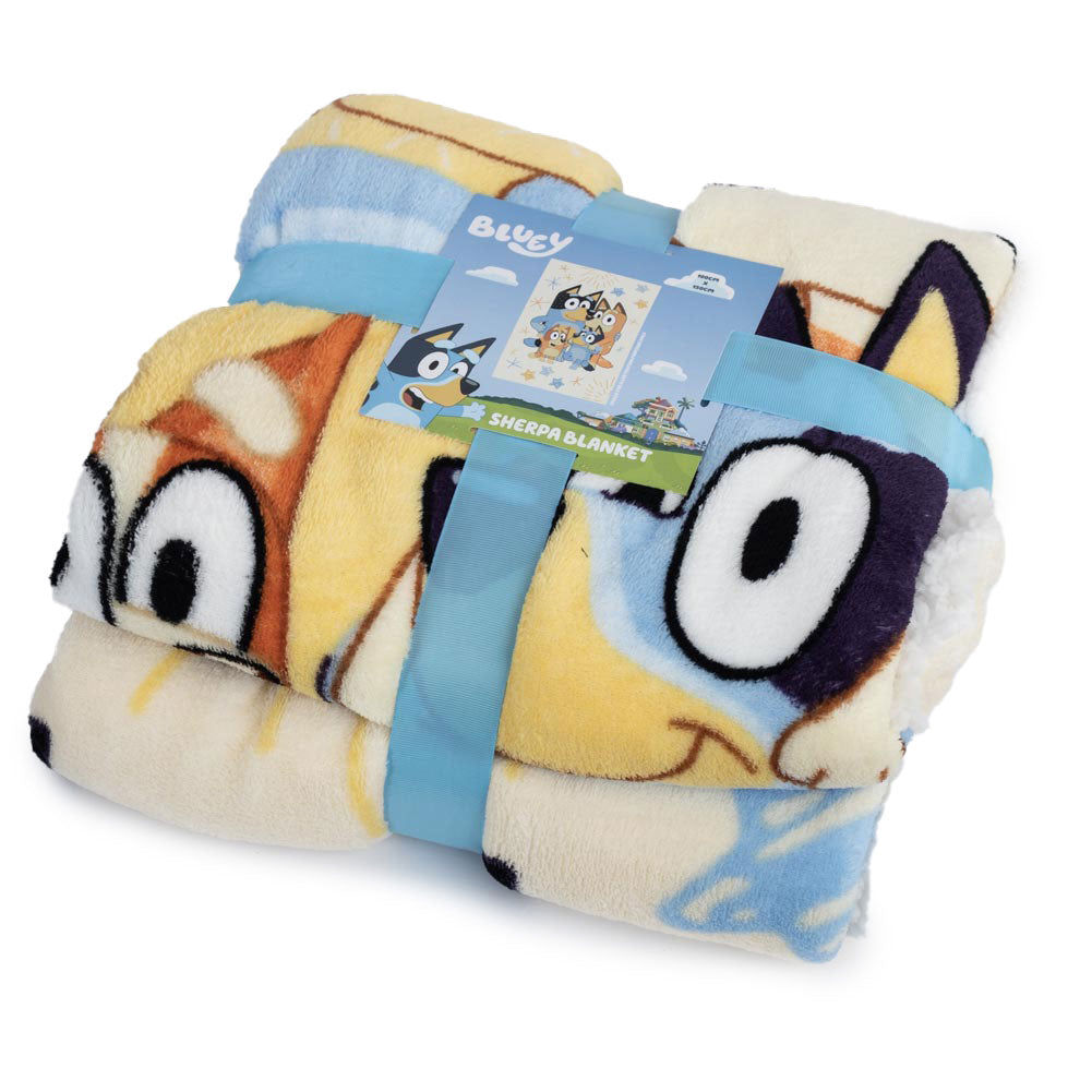 Bluey Sherpa Fleece Blanket LKT Sport Entertainment>TV Series>Bluey Throw Blankets