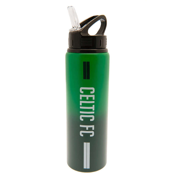 Celtic FC Aluminium Drinks Bottle ST LKT Sport Vibrant stripe design aluminium drinks bottleFeaturing the Celtic crest and text printed in whiteCanteen quench cap with a closable drinking spoutOfficial licensed productApprox 750ml (25oz)Approx 26cm tall,