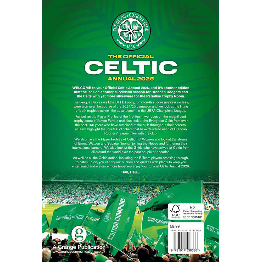 Celtic FC Annual 2026 LKT Sport Football>European Leagues>Celtic FC Print Books