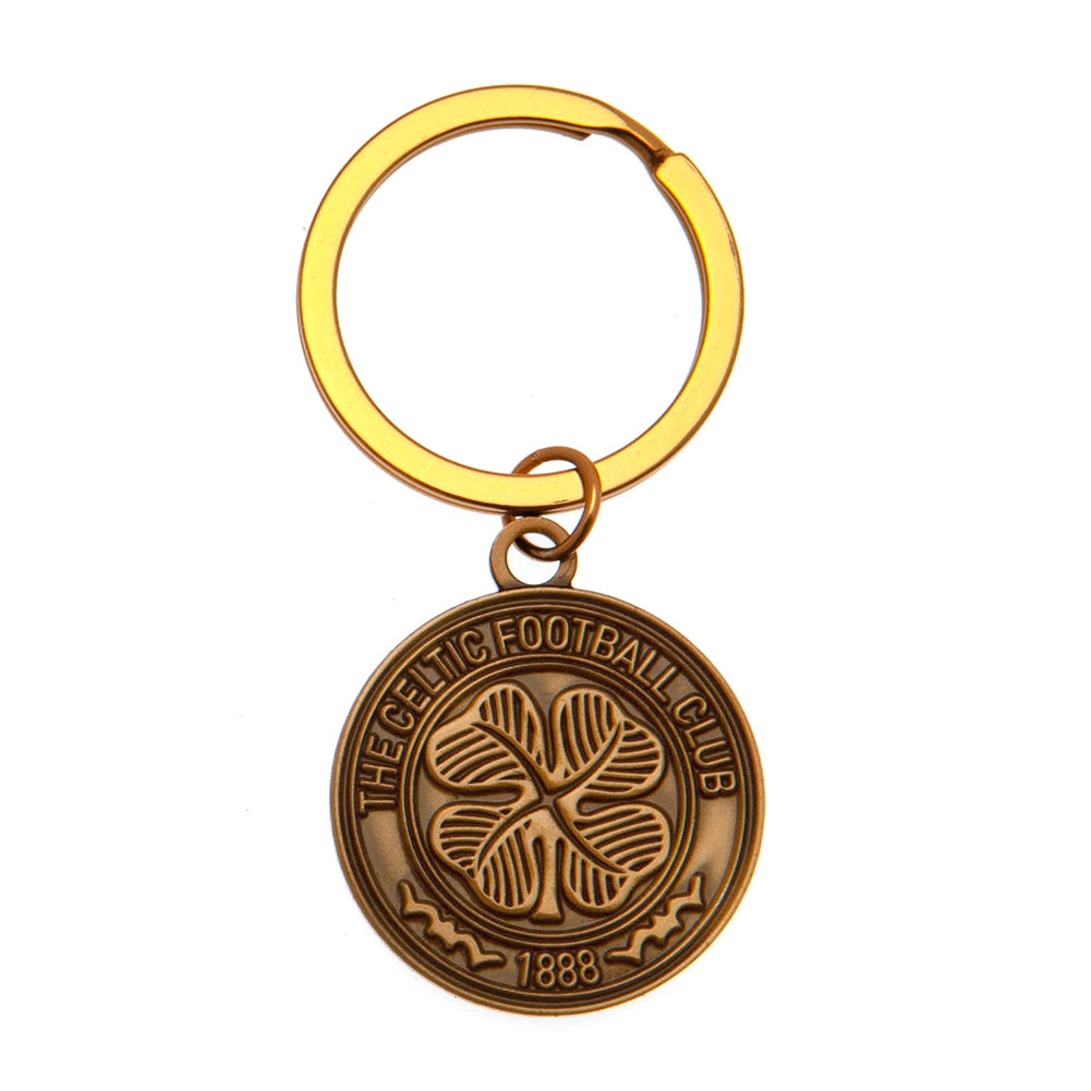 Celtic FC Antique Gold Crest Keyring LKT Sport Football>European Leagues>Celtic FC